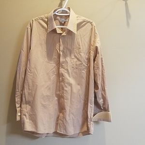 Mens Fratello dress shirt tan 16.5 34-35